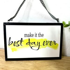 Creative Design Make It the Best Day Ever Wall Hanging Home Decor Inspirational
